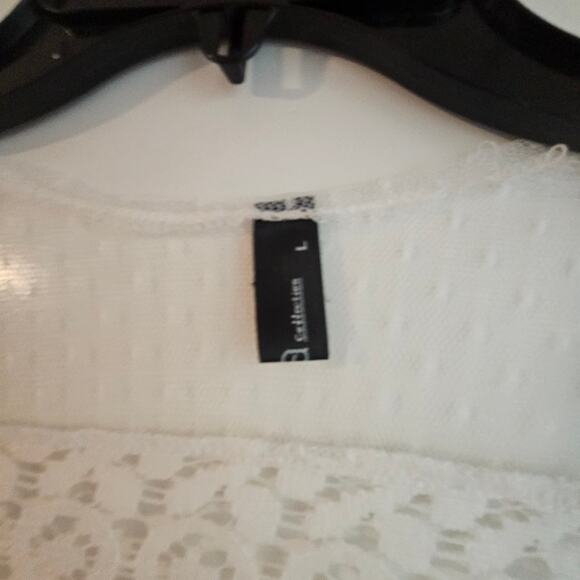 Women's Zanzea Collection's Hand Knitted Sheer White lightweight Cardigan Size L - Picture 3 of 8